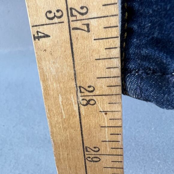 7 For All Mankind Jean Women's 25 (2) Dark Blue The High Waist Ankle Skinny - Picture 15 of 16